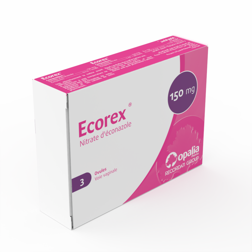 ECOREX 150 mg Ovule Box of 3